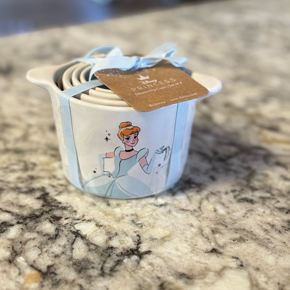 Rae Dunn Cinderella Disney Princess Measuring Cups - Gus Gus Mouse Bird